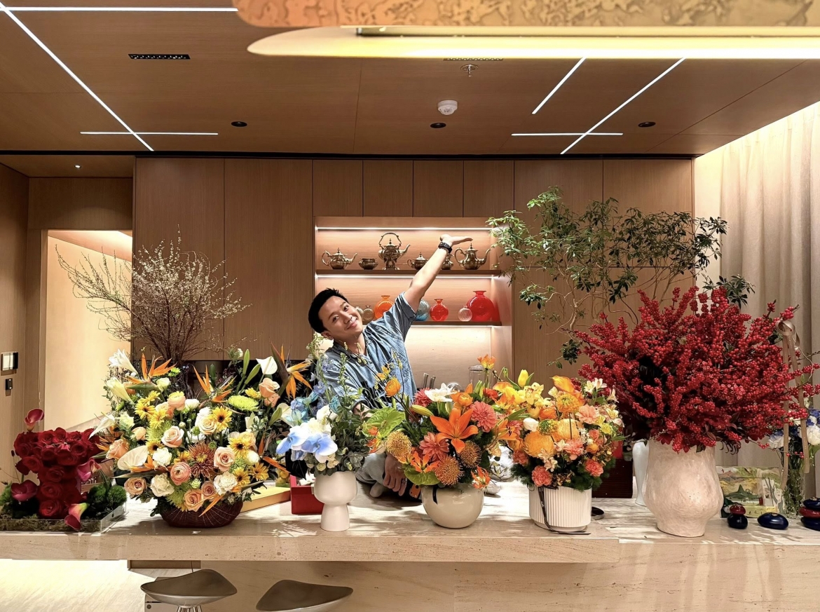 sao viet 8 2 gia dinh khanh thi - phan hien nhi nhanh chup anh tet hinh anh 2