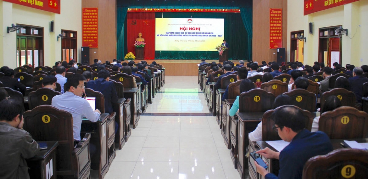 hung yen to chuc tiep xuc cu tri cho 159 ung vien quoc hoi, hDnd tinh hinh anh 1