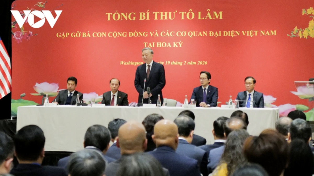 party chief meets vietnamese community and representative offices in us picture 1