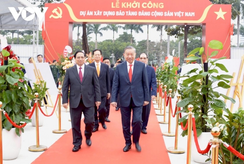 party chief attends groundbreaking of communist party of vietnam museum project picture 1