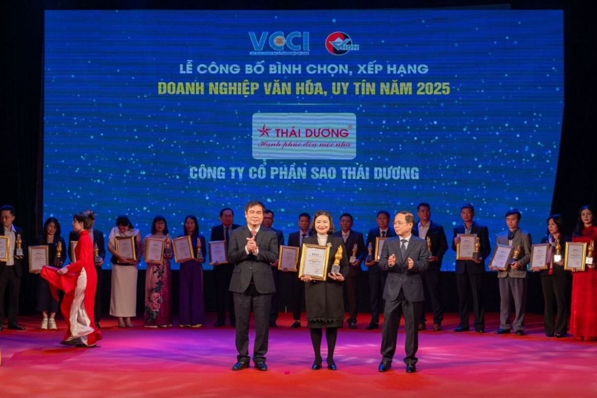sao thai duong duoc vinh danh la doanh nghiep van hoa uy tin nam 2025 hinh anh 1