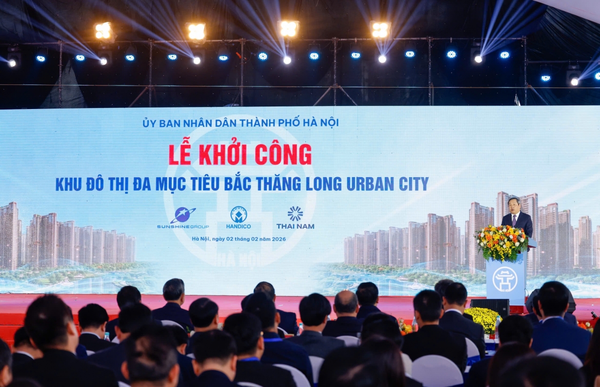 handico - sunshine group - thai nam land khoi cong kDt bac thang long urban city hinh anh 2