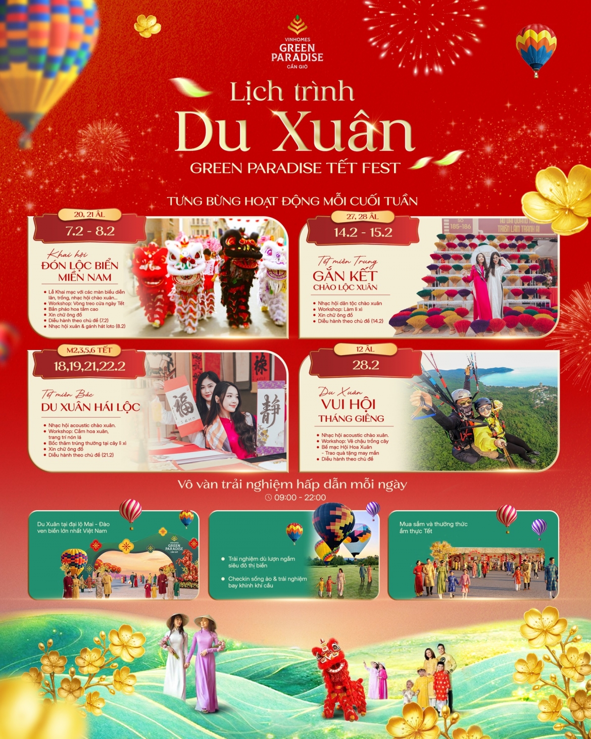 ron rang le hoi chao xuan o vinhomes green paradise can gio hinh anh 14