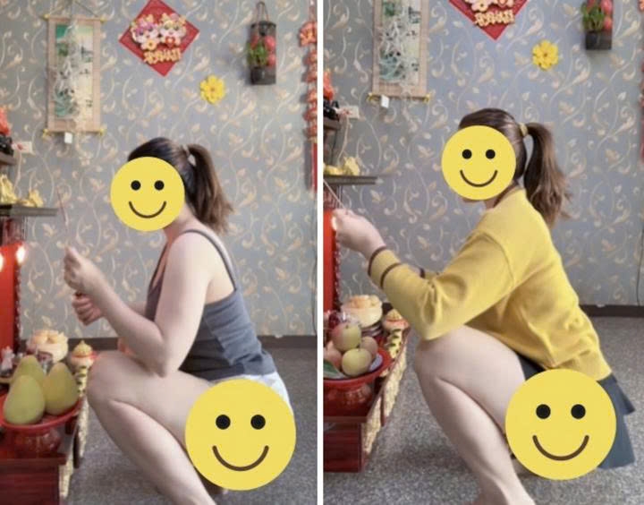 co gai mac ao trang, quan ngan thap huong gay tranh cai hinh anh 2