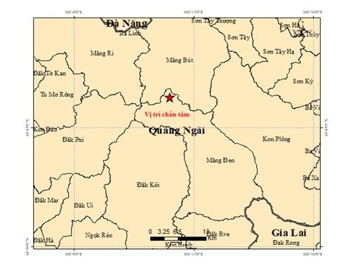 five earthquakes recorded in quang ngai province picture 1