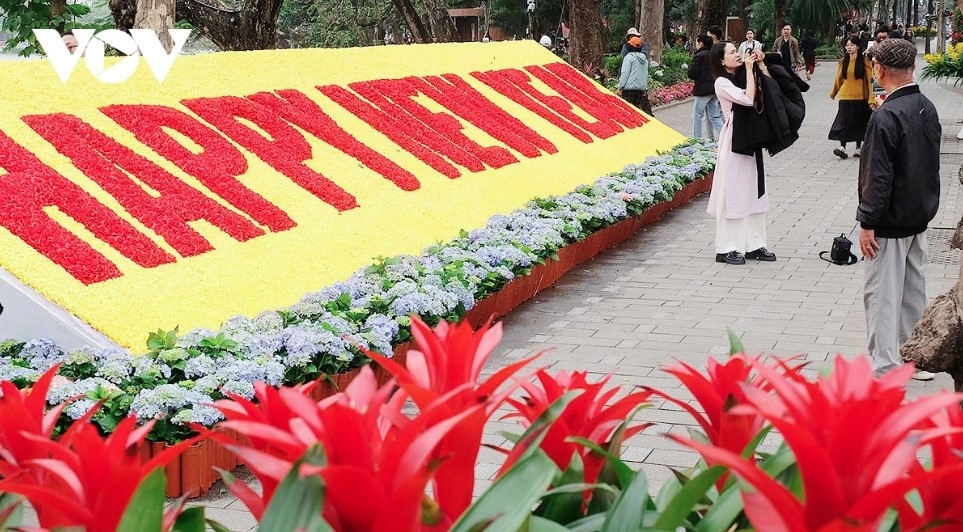 hanoi adorned with flags and flowers ahead of lunar new year 2026 picture 5