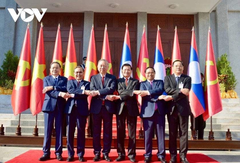 top lao leader hosts official welcome ceremony for party chief to lam picture 5