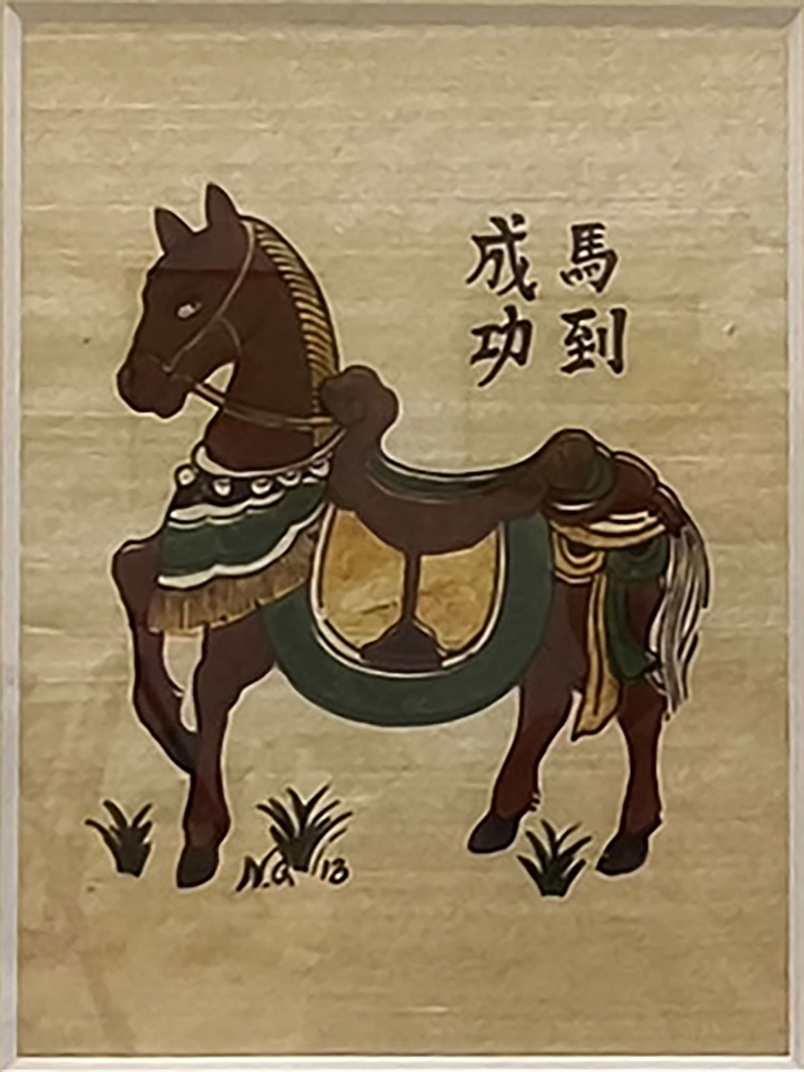 gan gui, dung di hinh tuong ngua trong tranh dan gian viet nam hinh anh 1