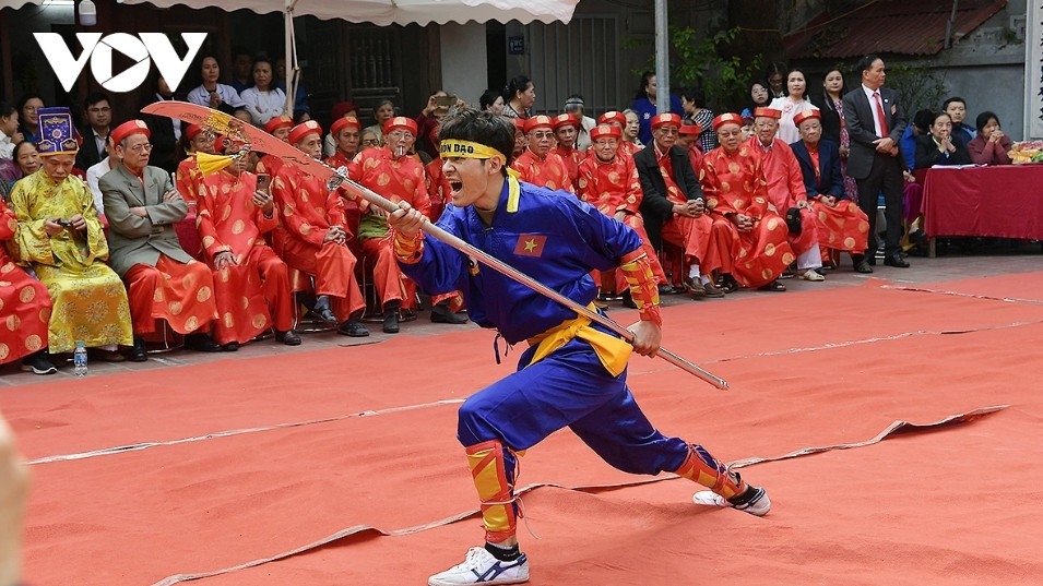 foreign wrestlers compete at mai dong traditional wrestling festival picture 7