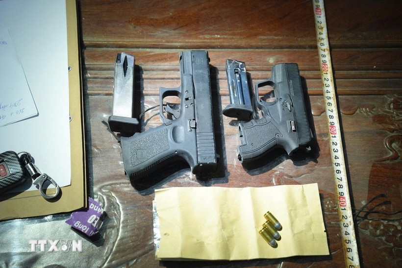 Phá đường dây ma túy liên tỉnh cùng nhiều vũ khí nguy hiểm