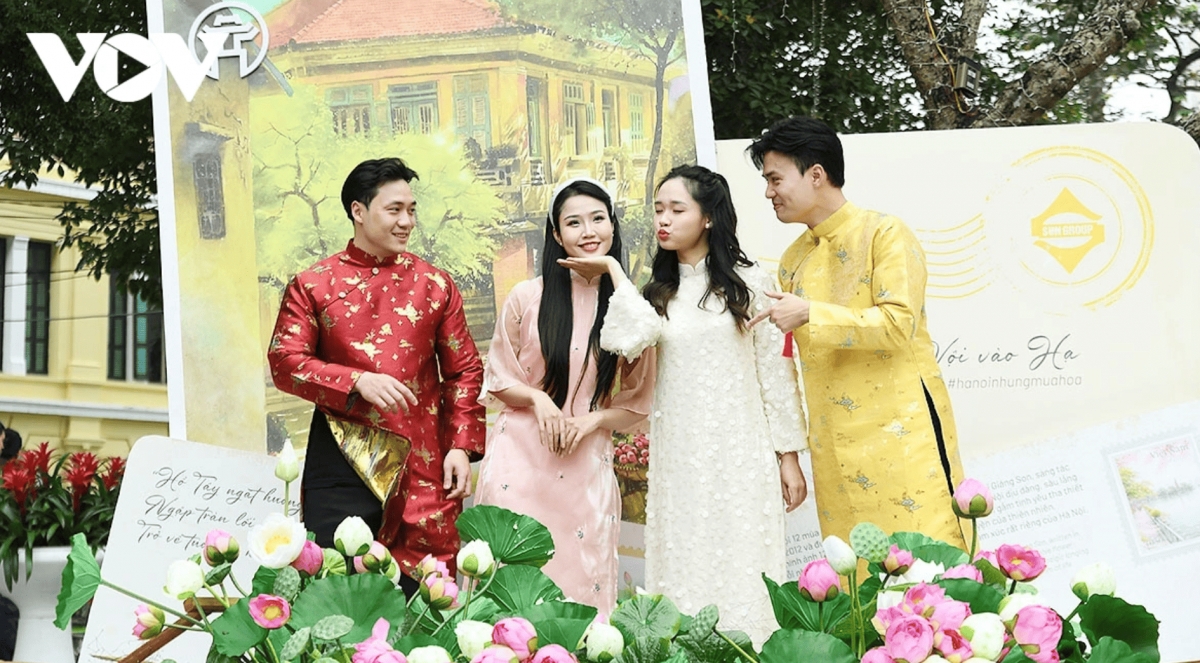 color-rich spring flower display at ly thai to flower garden in hanoi picture 3