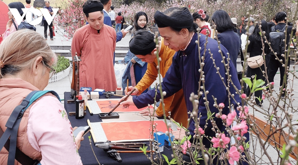 color-rich spring flower display at ly thai to flower garden in hanoi picture 12