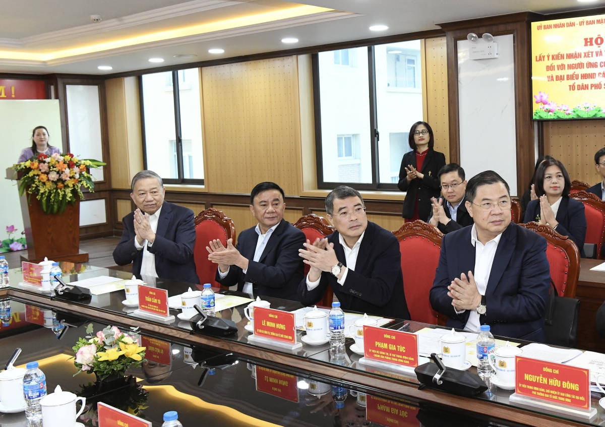 Tổng Bí thư Tô Lâm dự hội nghị cử tri nơi cư trú về ứng cử Quốc hội khóa XVI