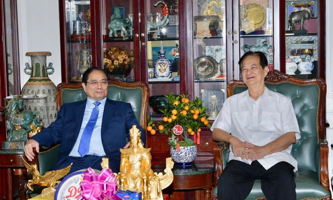 thu tuong pham minh chinh tham, chuc tet nguyen lanh dao Dang, nha nuoc hinh anh 1