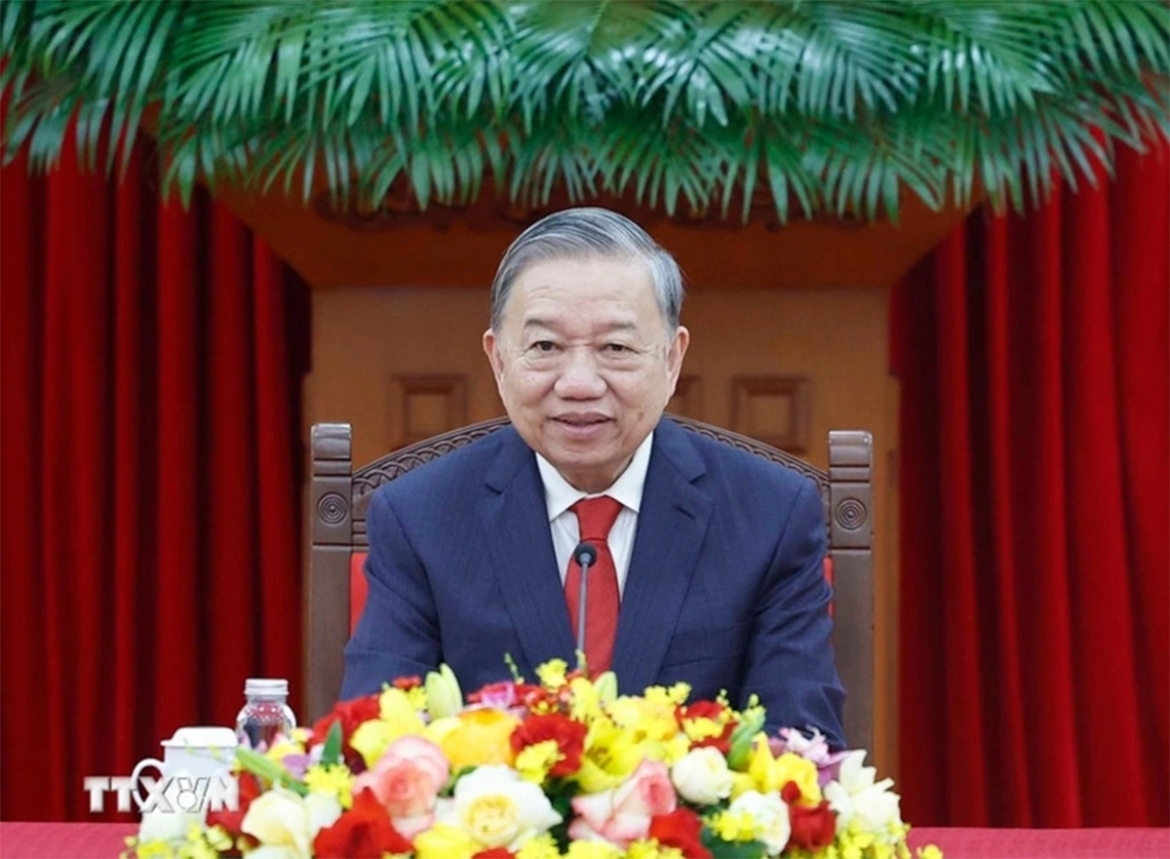Dien, thu chuc mung tong bi thu to lam hinh anh 1