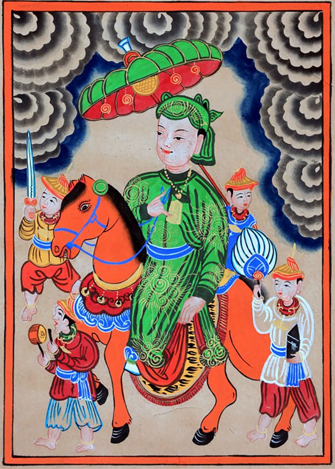 gan gui, dung di hinh tuong ngua trong tranh dan gian viet nam hinh anh 12