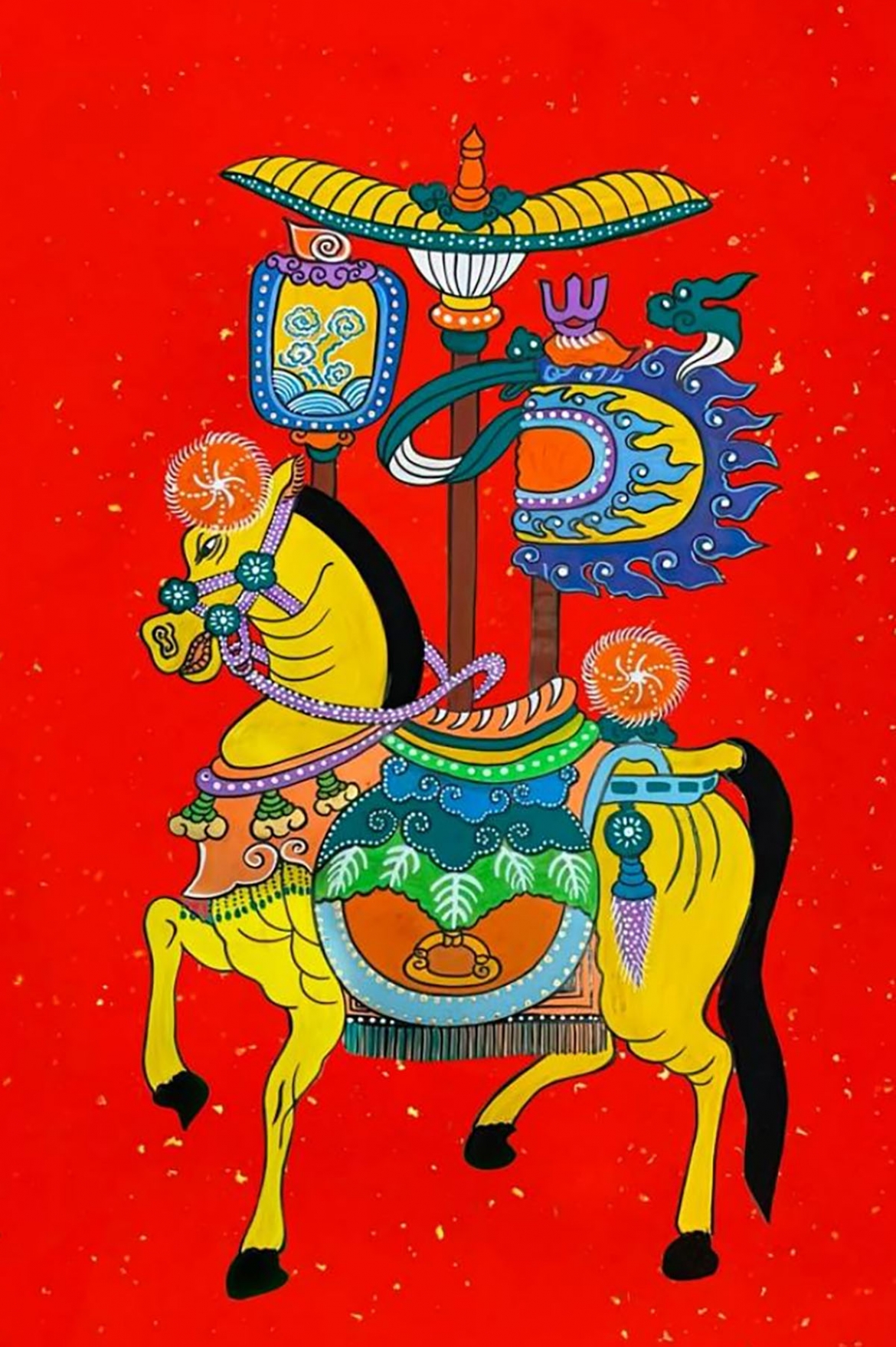 gan gui, dung di hinh tuong ngua trong tranh dan gian viet nam hinh anh 13