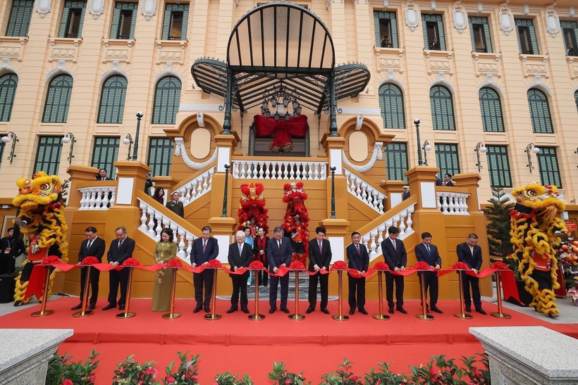party, state leaders join inauguration of upgraded presidential office headquarter picture 1