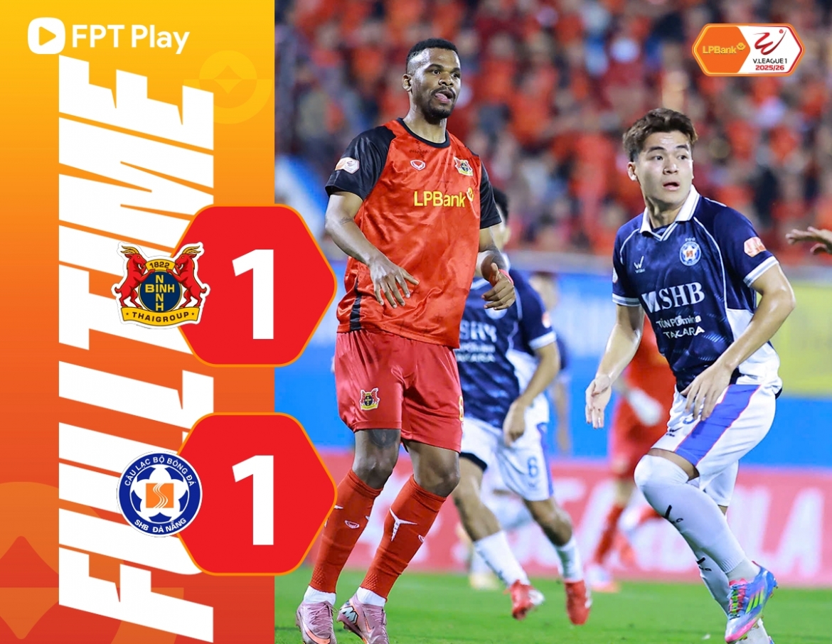 ket qua vong 15 v-league 2025 2026 ninh binh hoa cay dang Da nang hinh anh 2