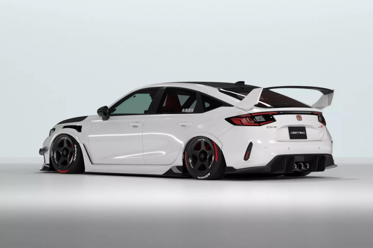 honda civic type r do liberty walk gay chu y voi bodykit gia toi 447 trieu dong hinh anh 2