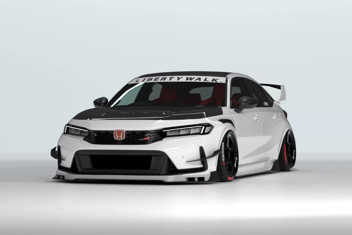honda civic type r do liberty walk gay chu y voi bodykit gia toi 447 trieu dong hinh anh 1