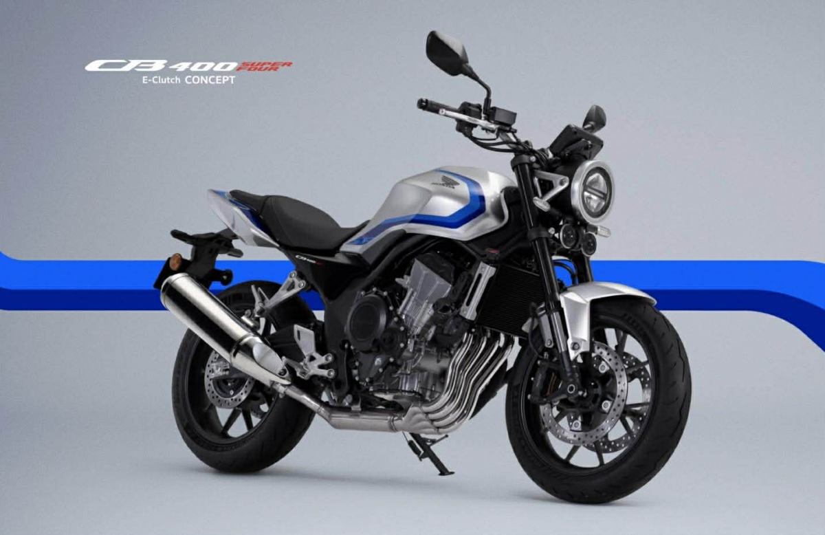 huyen thoai honda cb400 super four e-clutch concept tro lai hinh anh 1