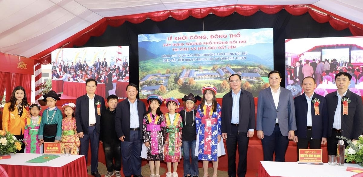 tuyen quang dong loai khoi cong xay dung 11 truong pho thong noi tru lien cap hinh anh 3