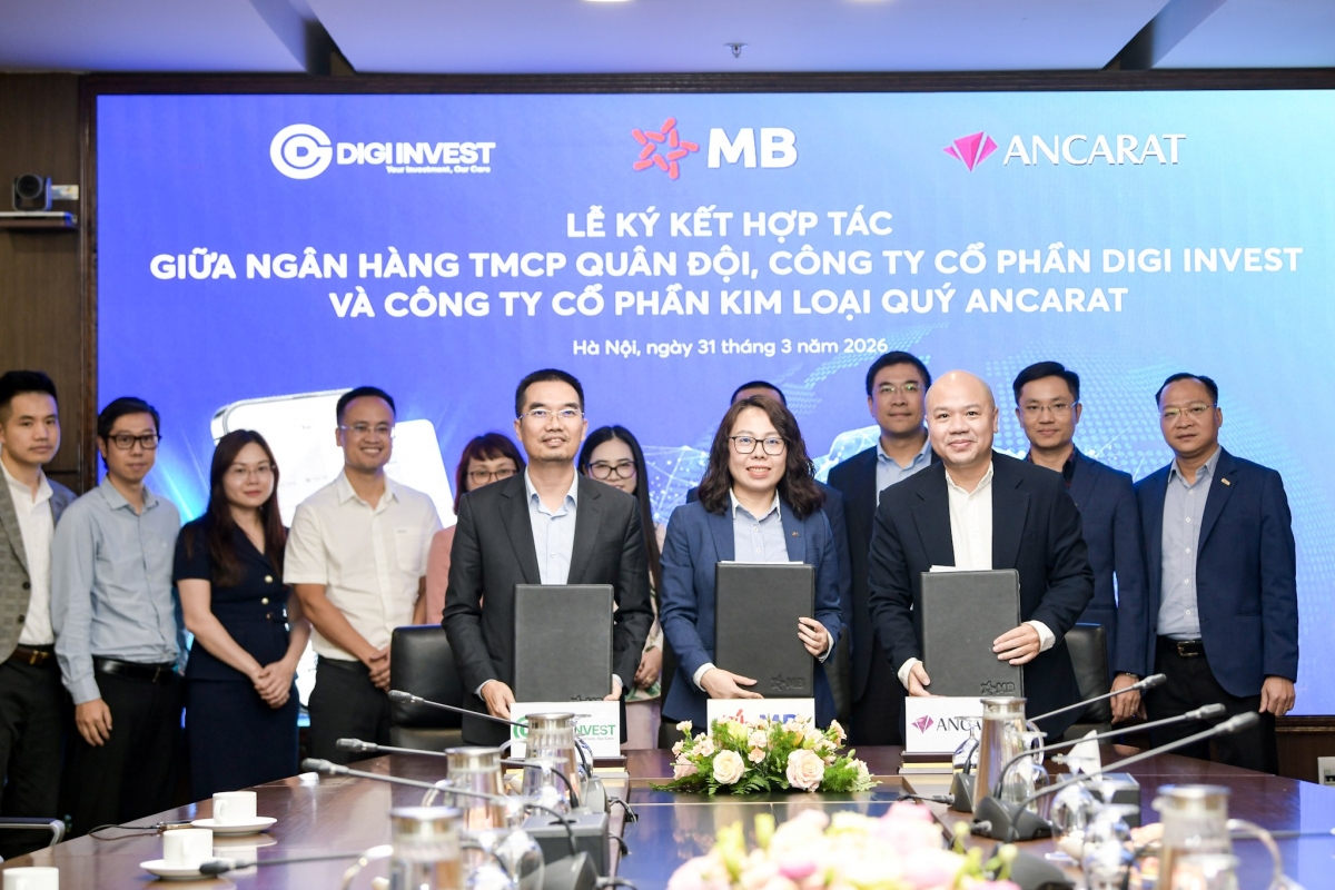 mb bank, digi invest va ancarat hop tac trien khai kenh mua bac truc tuyen hinh anh 1