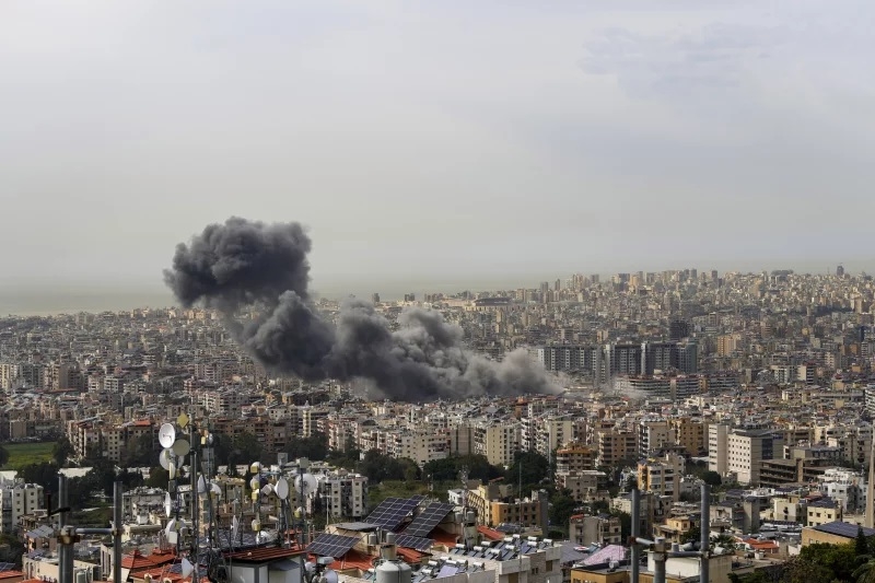 israel khong kich hang loat muc tieu tai thu do beirut cua lebanon hinh anh 1