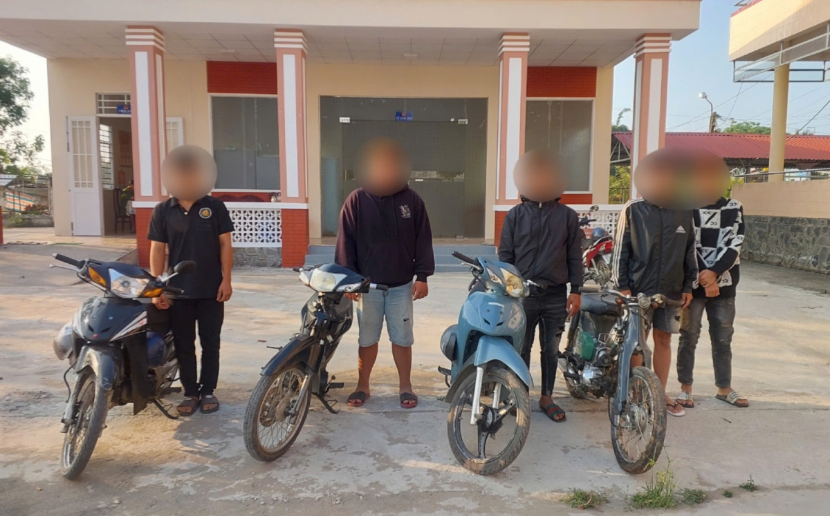 Ngăn chặn nhóm thanh thiếu niên tụ tập chuẩn bị đua xe trái phép