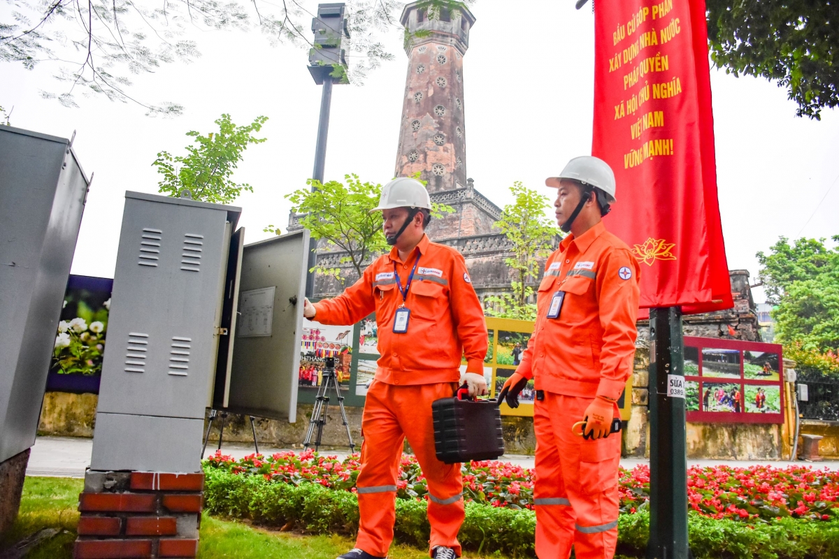 evnhanoi dam bao dien phuc vu bau cu Dai bieu quoc hoi khoa xvi hinh anh 1