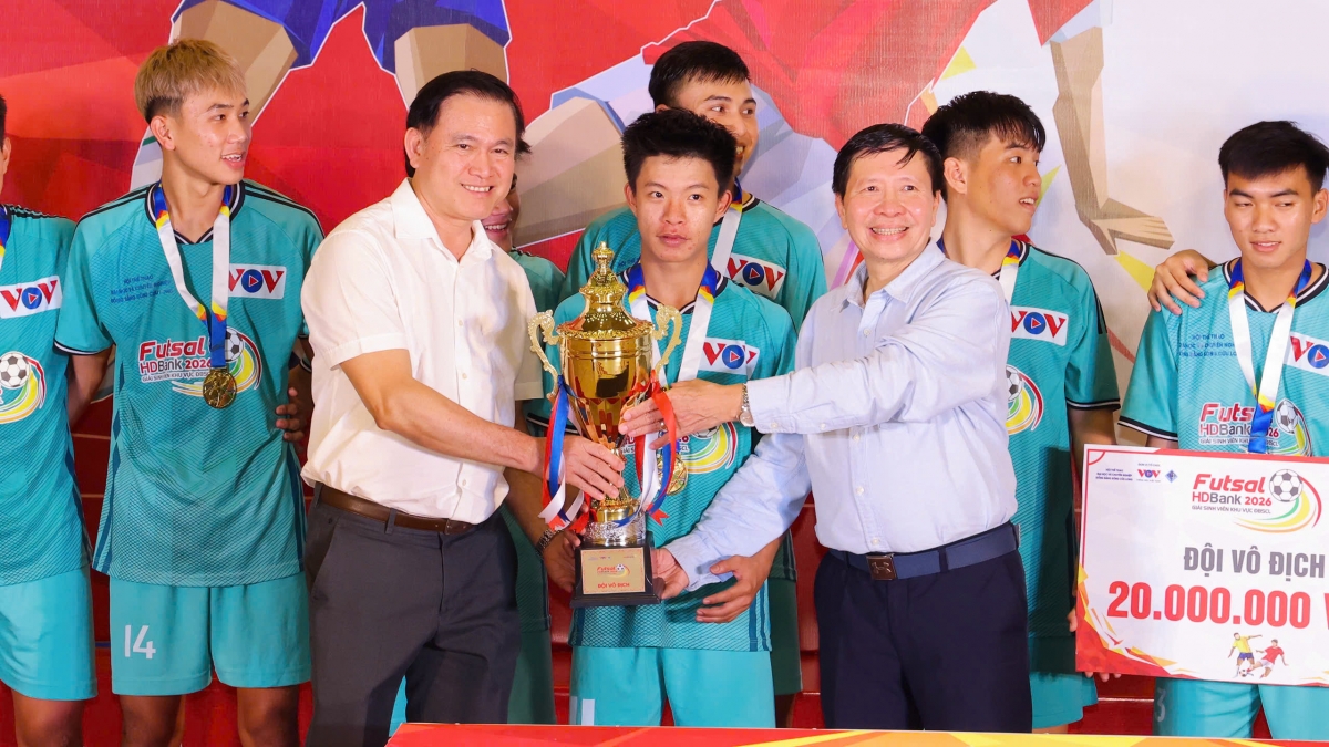 Khép lại mùa giải Futsal HDBank Sinh viên khu vực ĐBSCL 2026 đầy ấn tượng