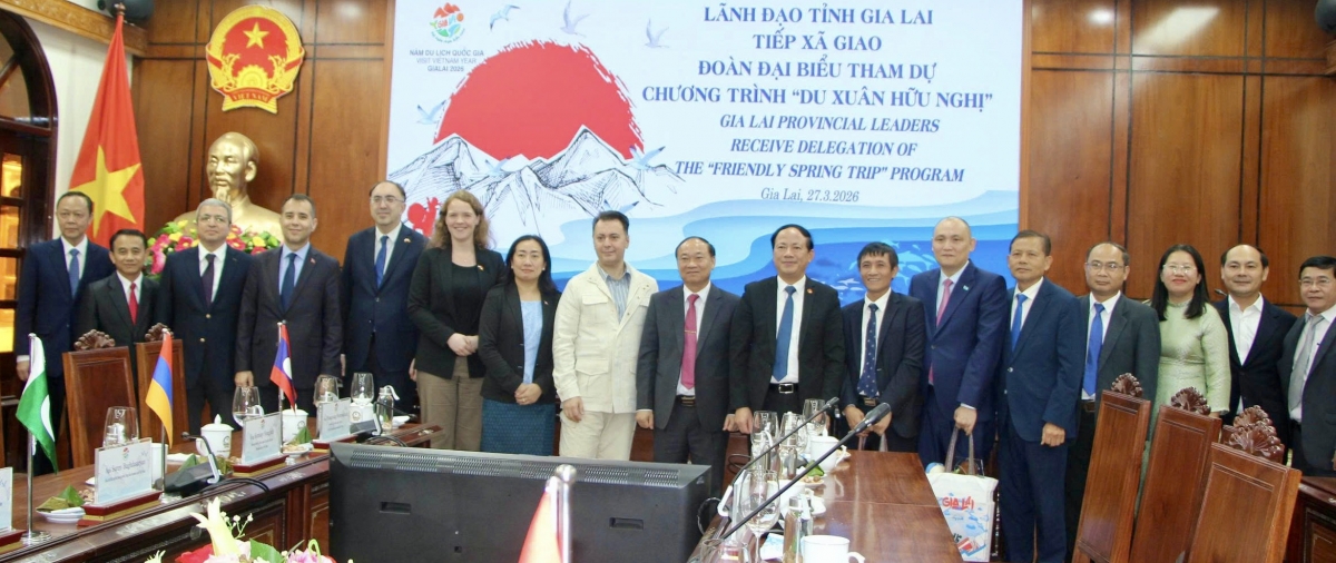 Tỉnh Gia Lai đón đoàn đại biểu quốc tế tham dự Chương trình “Du xuân hữu nghị”