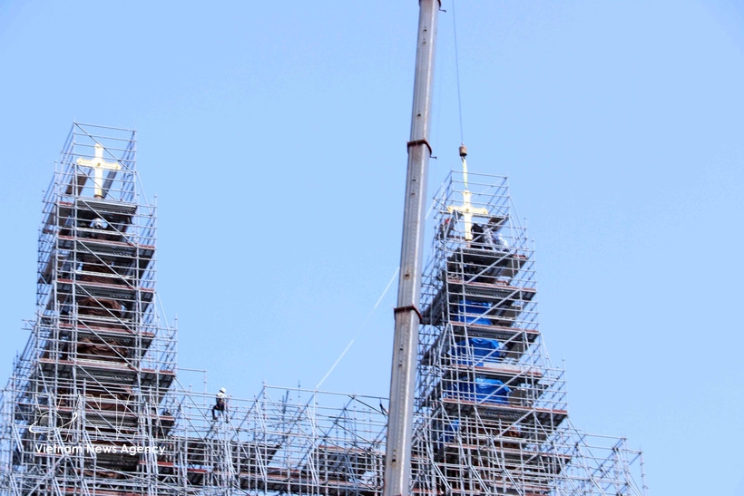 key milestone reached in restoration of saigon notre-dame cathedral picture 1