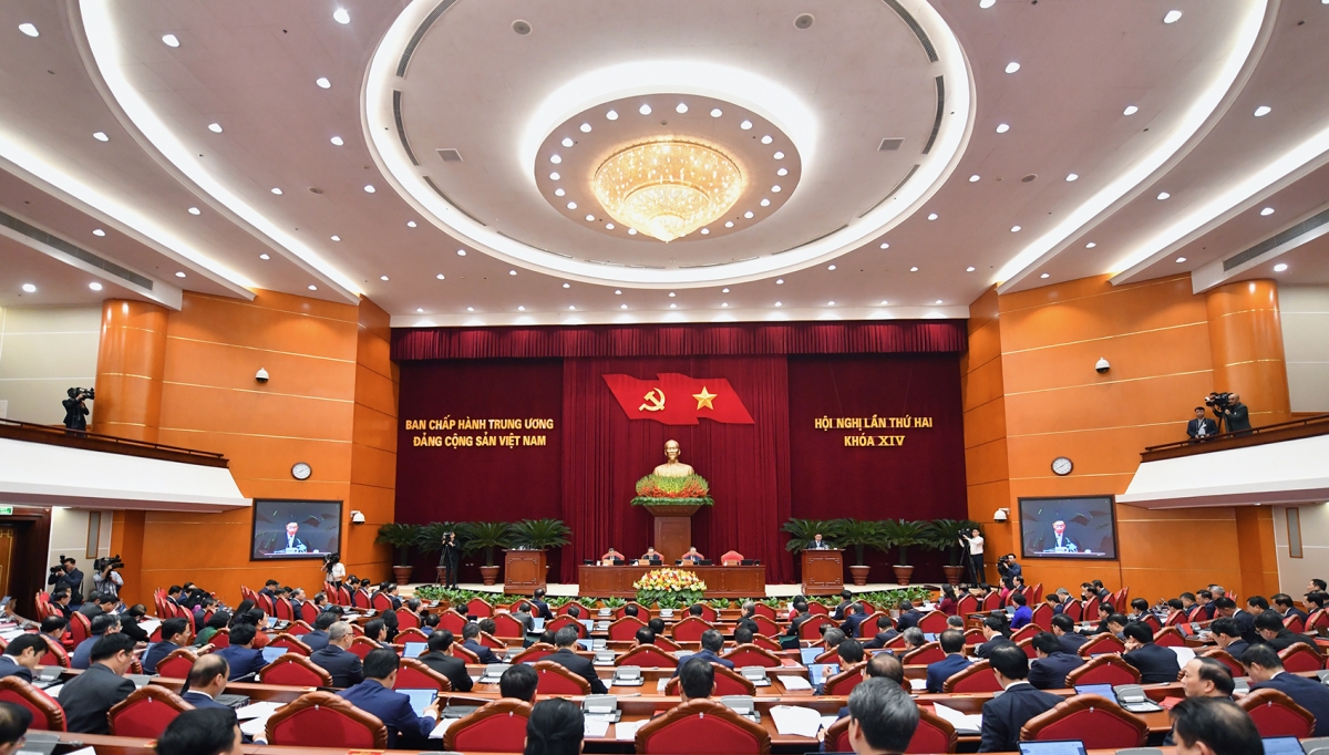 thong cao bao chi ve ngay lam viec thu hai hoi nghi trung uong 2 hinh anh 1