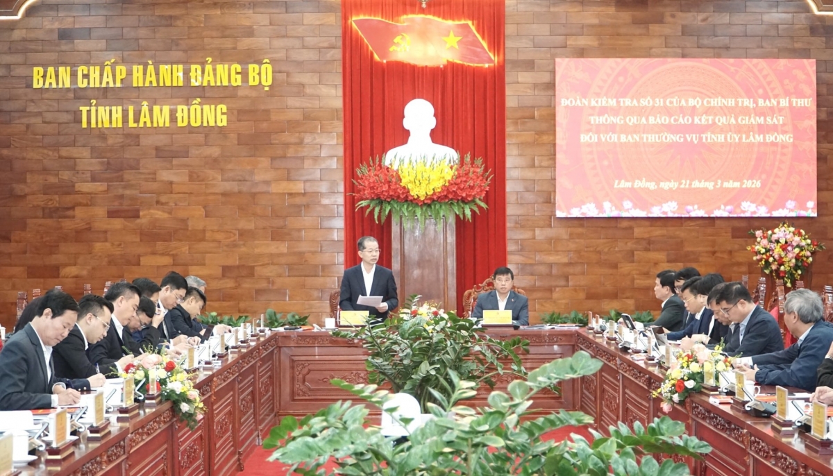 Đoàn kiểm tra Bộ Chính trị giám sát triển khai các nghị quyết tại Lâm Đồng