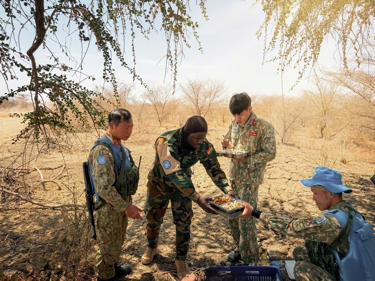 linh mu noi xanh viet nam vuot nang 50 do c, mo duong noi vung dat lua abyei hinh anh 2