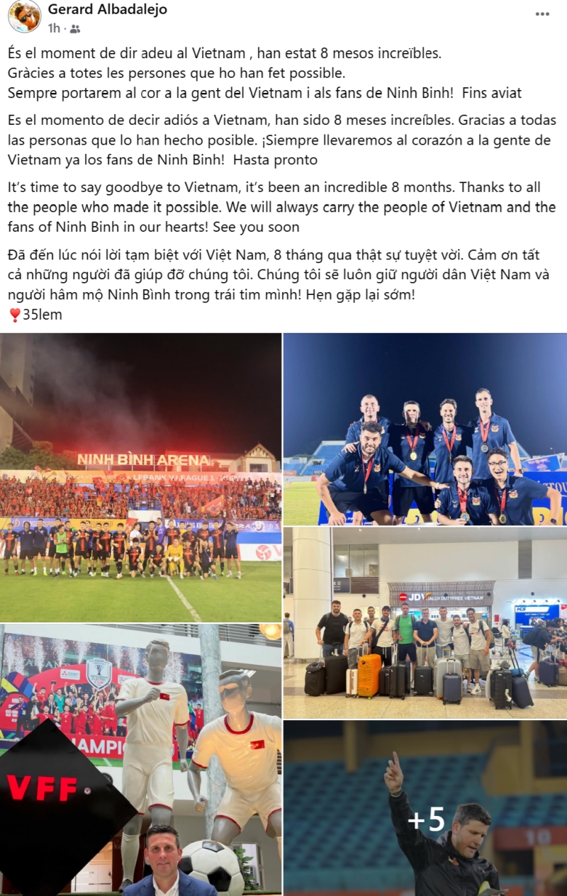 hlv nguoi tay ban nha viet tam thu sau khi bi ninh binh fc sa thai hinh anh 1