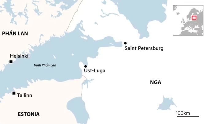 cang dau chien luoc ust-luga cua nga chay lon sau dot tan cong uav cua ukraine hinh anh 1