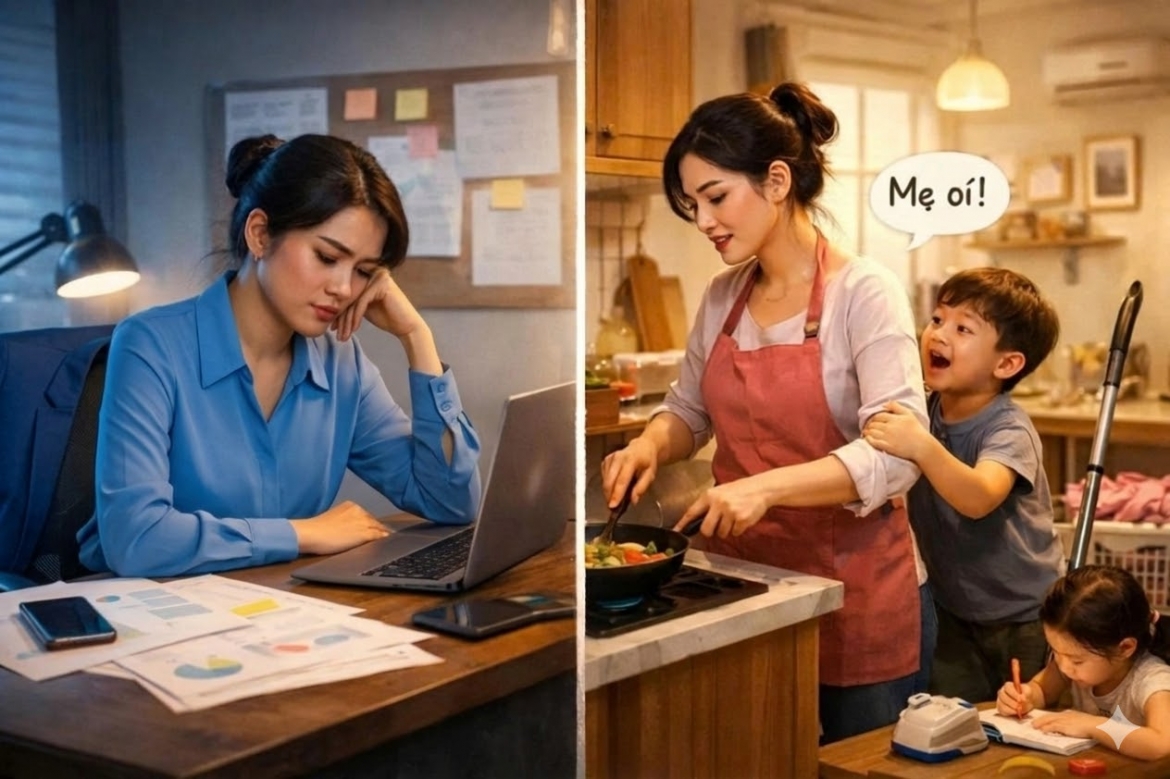  ganh nang kep va ky vong vo hinh doi voi nguoi phu nu hinh anh 1