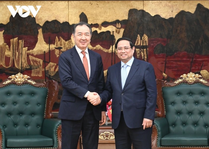 pm pham minh chinh receives eaeu council chairman in hanoi picture 1