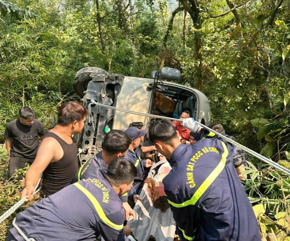 danh sach nan nhan vu xe khach lao xuong vuc o tam Dao hinh anh 1