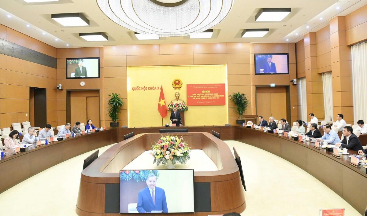 Tổng Bí thư Tô Lâm: Không để tình trạng chậm thể chế hóa các chủ trương của Đảng