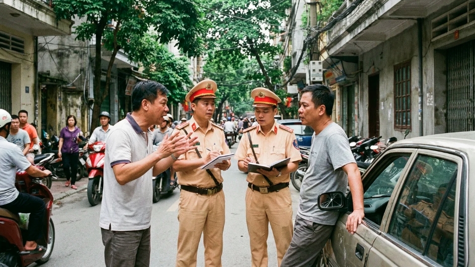 Từ vụ đập phá xe đỗ trước cửa nhà ở Hà Nội: Đường trước nhà là của ai?