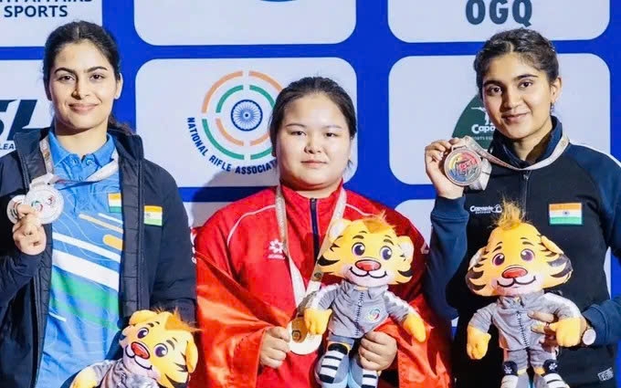 thuy trang breaks into world top 80 in women s 25m sport pistol picture 1