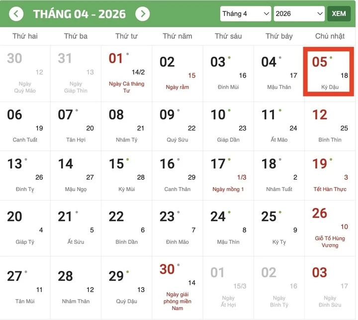 thanh minh năm 2026 là ngày mấy tháng mấy Âm lịch hình ảnh 1 thanh minh nam 2026 la ngay may thang may Am lich hinh anh 1