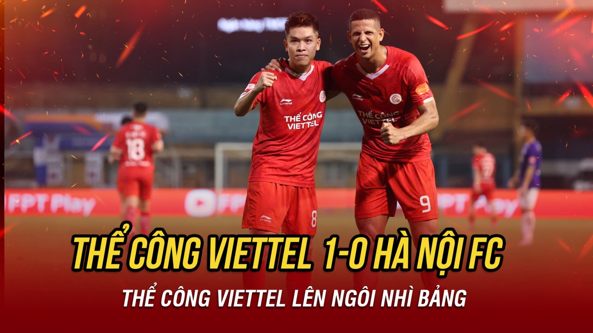 the cong viettel thang thuyet phuc ha noi fc, vuon len nhi bang v-league hinh anh 1