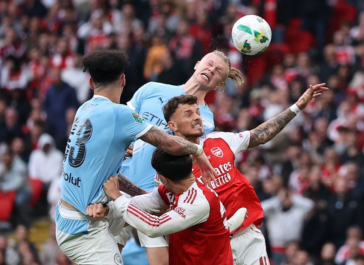 truc tiep arsenal 0-0 man city cho ban mo ty so tran chung ket cup lien Doan anh hinh anh 1