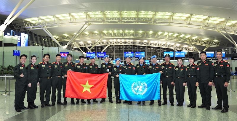 Six Vietnamese police officers deploy to UNMISS peacekeeping mission
