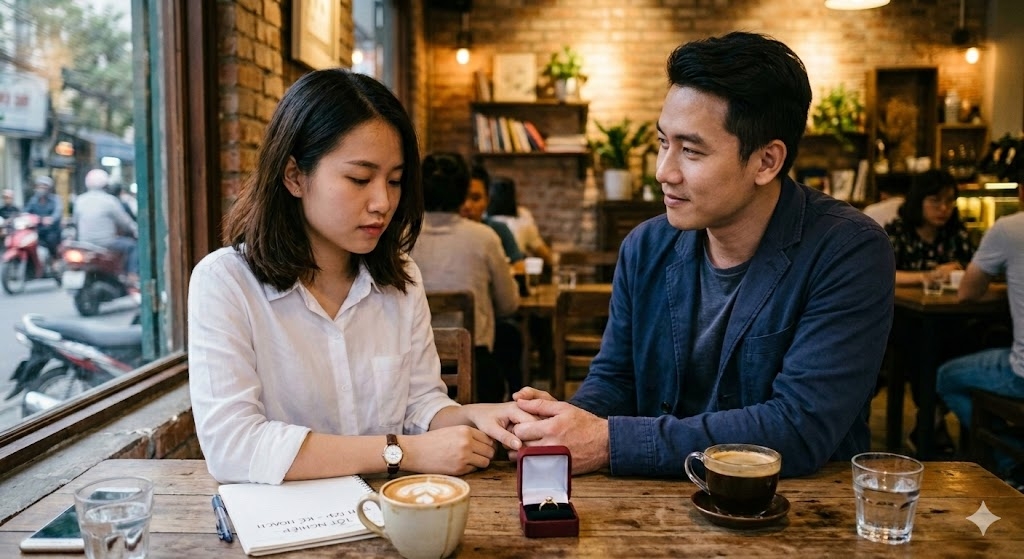 yeu nguoi hon nhieu tuoi anh muon cuoi vi lo gia, con toi lai tiec tuoi tre hinh anh 1